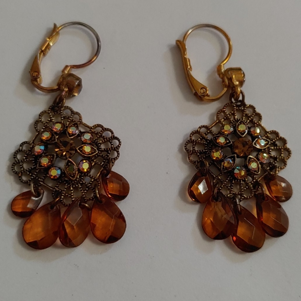 Amber earings